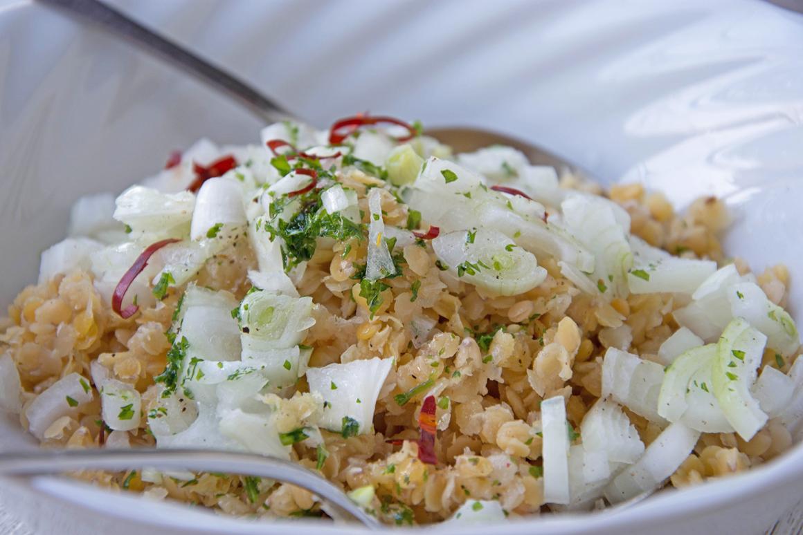 Arabischer Linsensalat