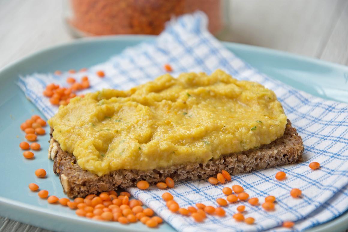 Vegetarischer Linsenaufstrich