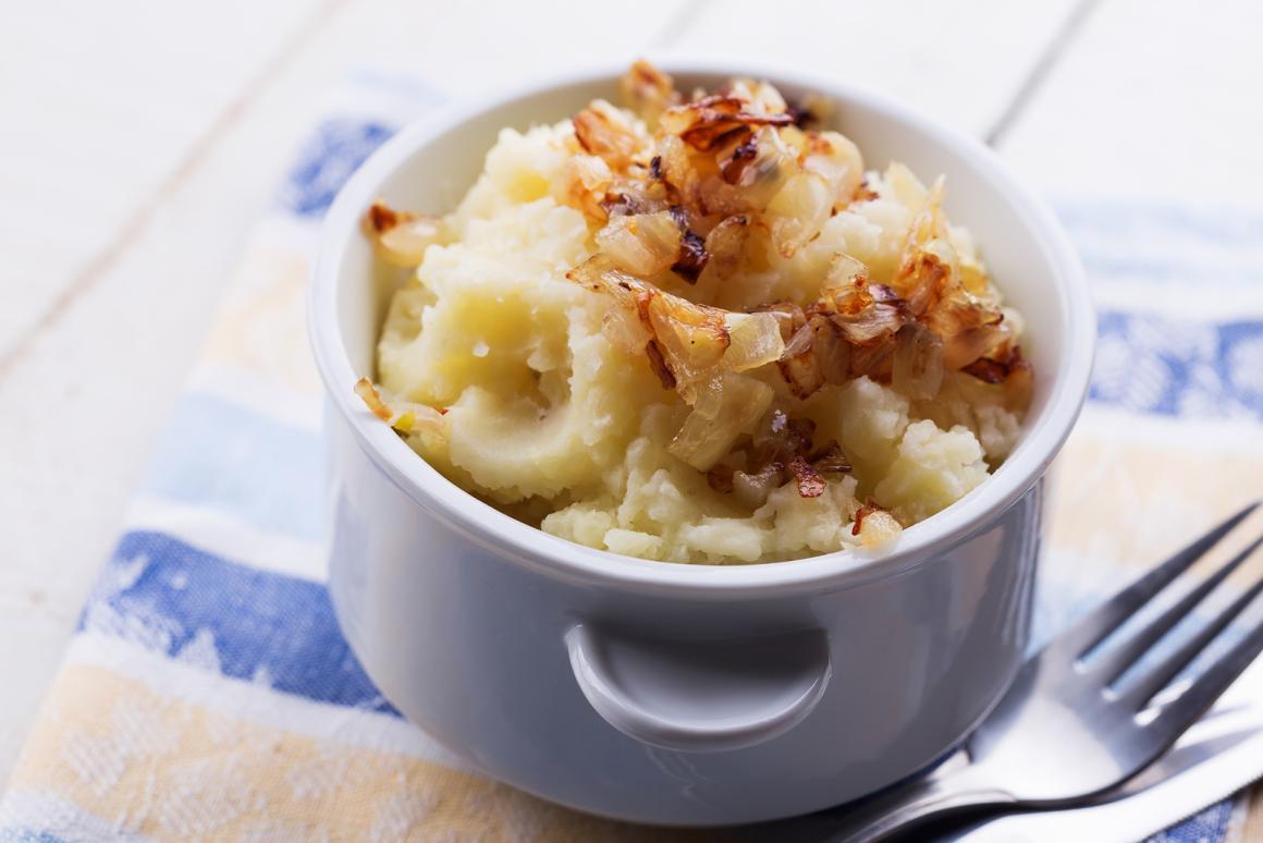 Eierschwämmli mit Sellerie-Püree