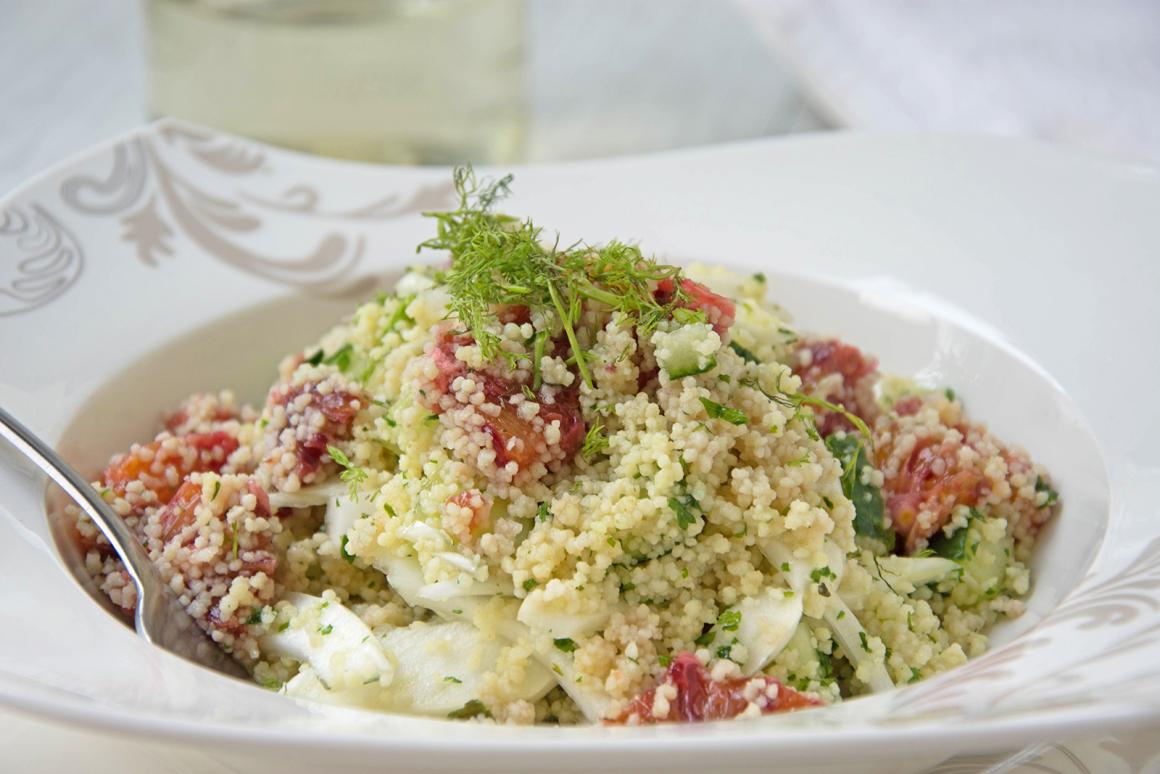 Bulgursalat mit Fenchel und Orangen