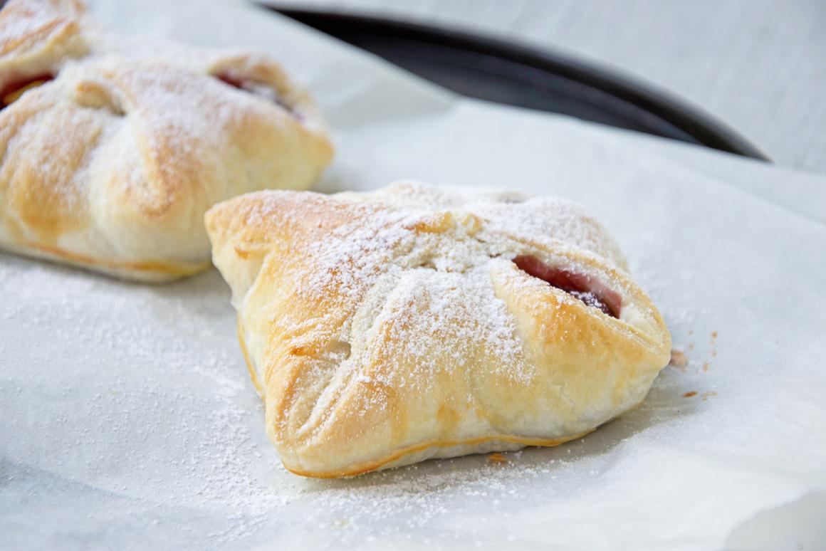 Blätterteig mit Pudding