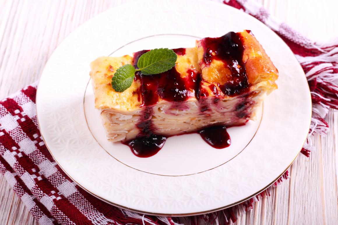 Kirschen-Lasagne mit Quark