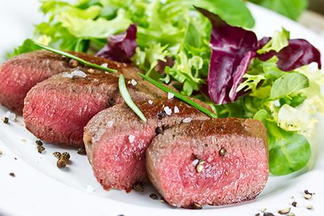 Lammnierstück mit Gemüse