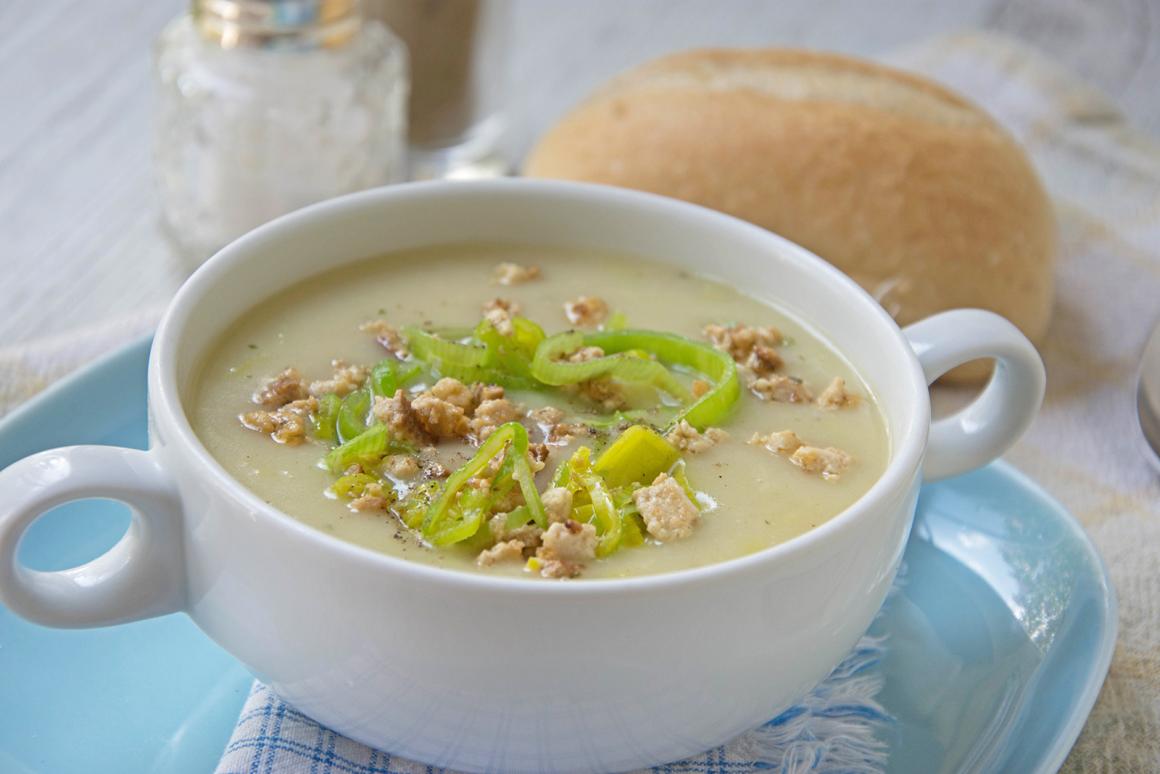 Käsesuppe mit Lauch