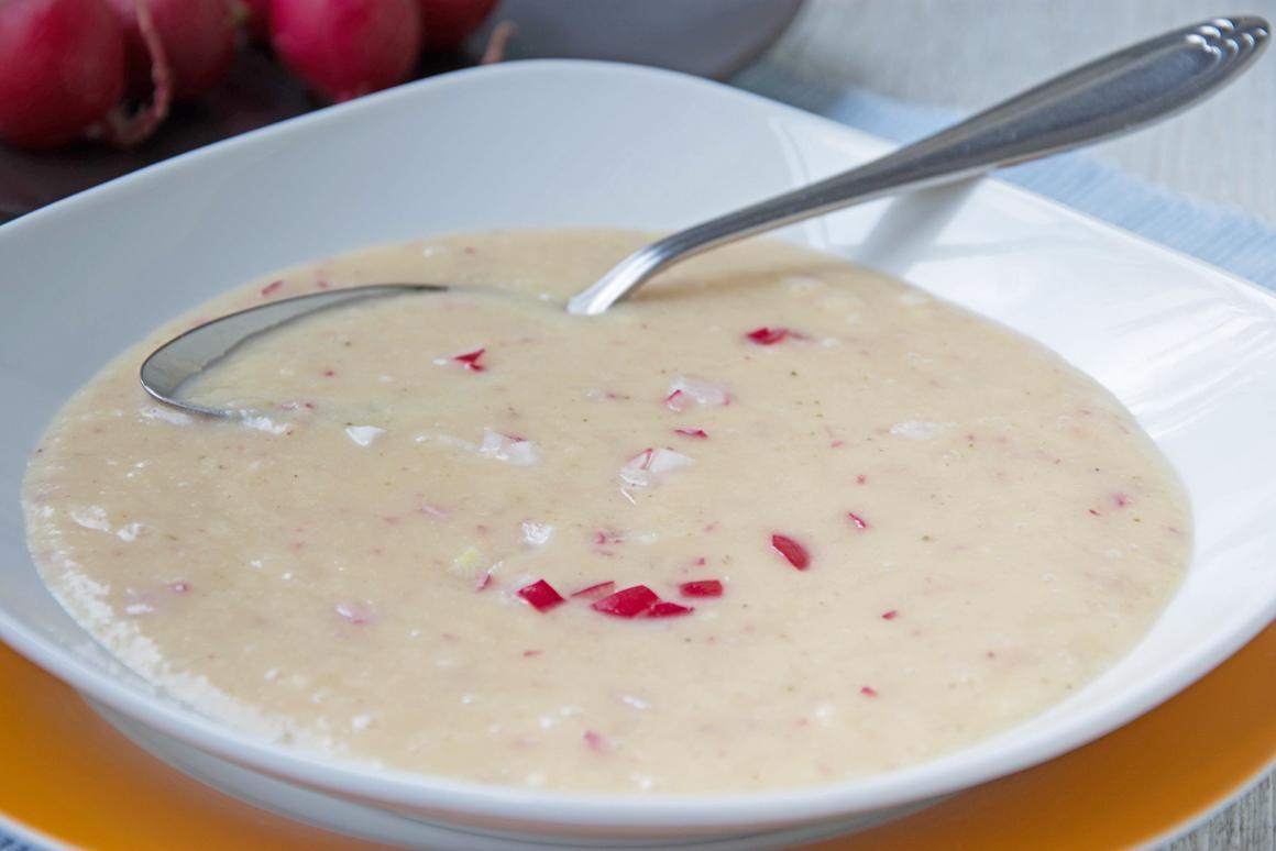 Vegane Radieschensuppe