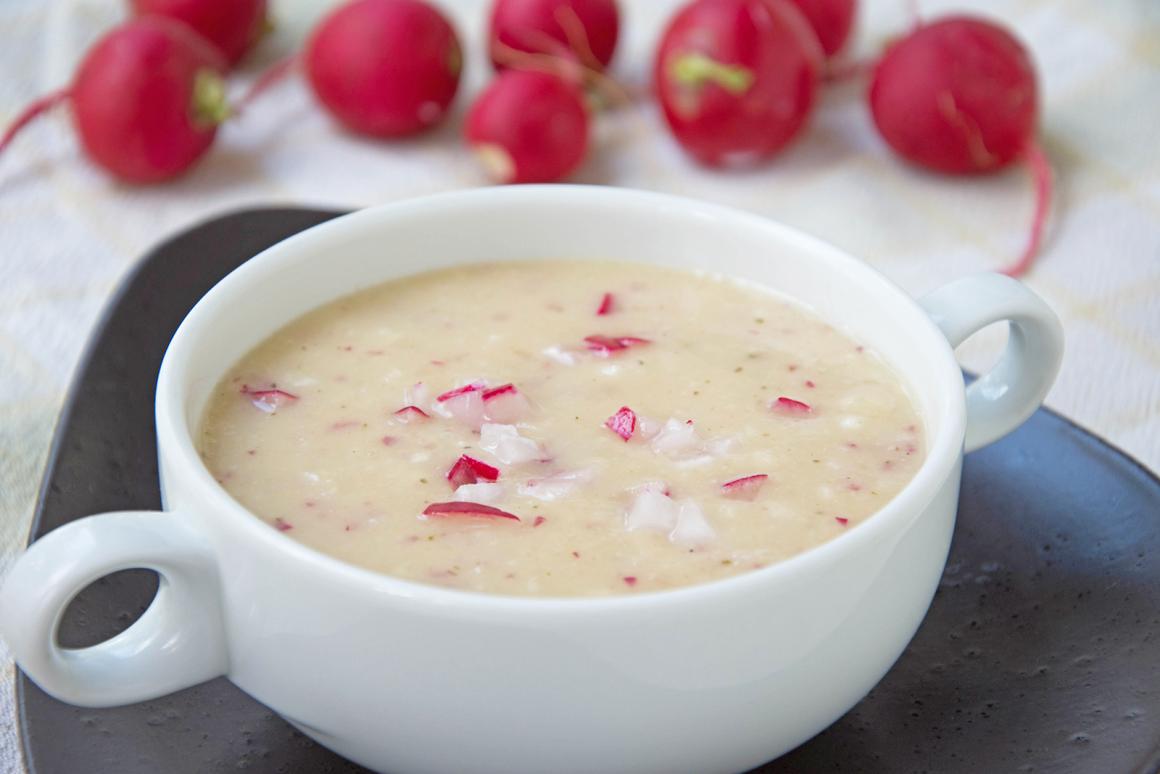 Kartoffel-Radieschensuppe