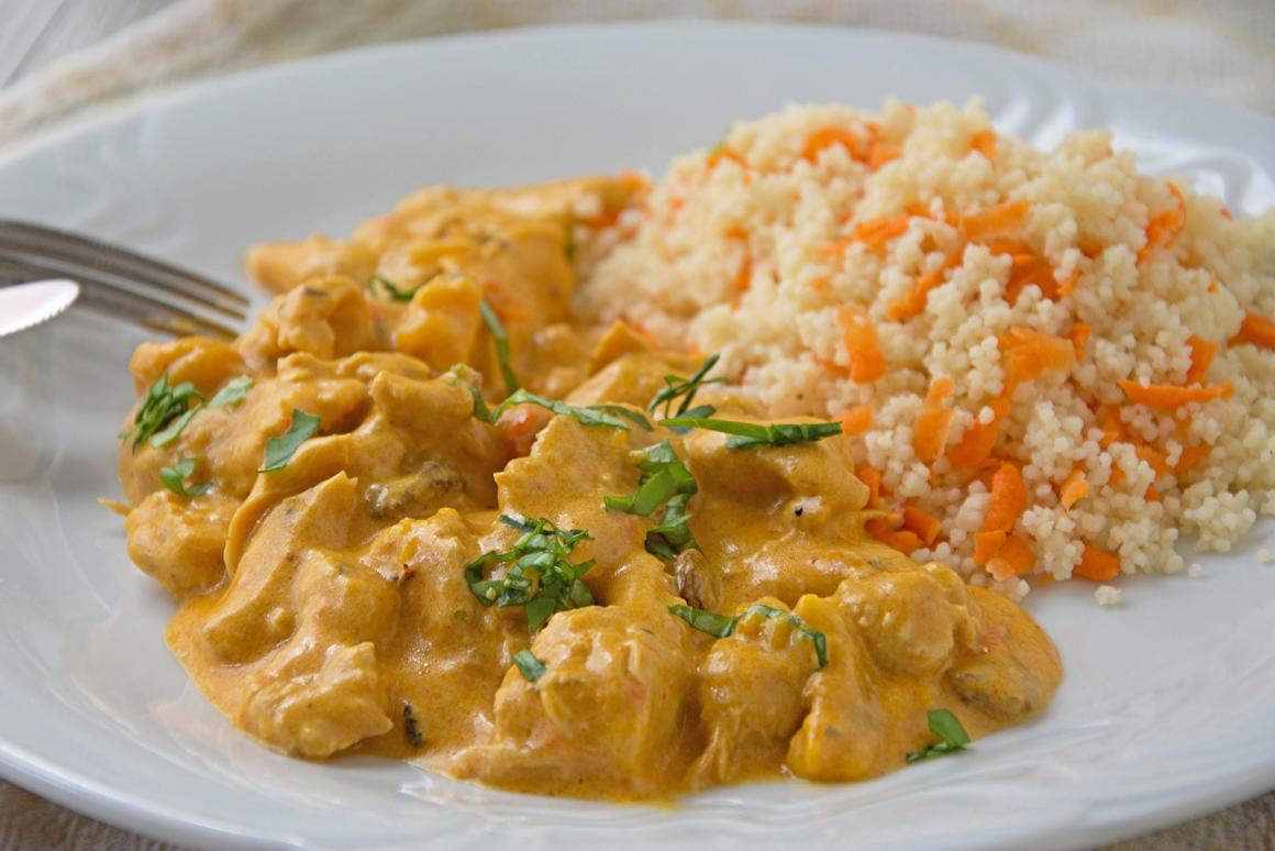 Couscous an cremigem Rahmcurry