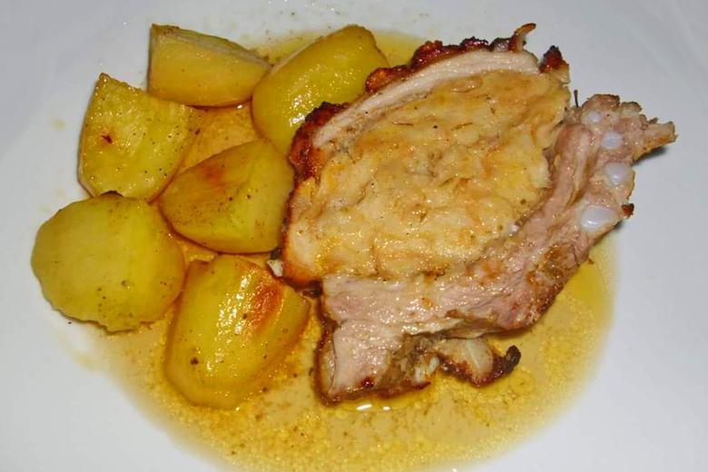 Gefüllter Krustenbraten