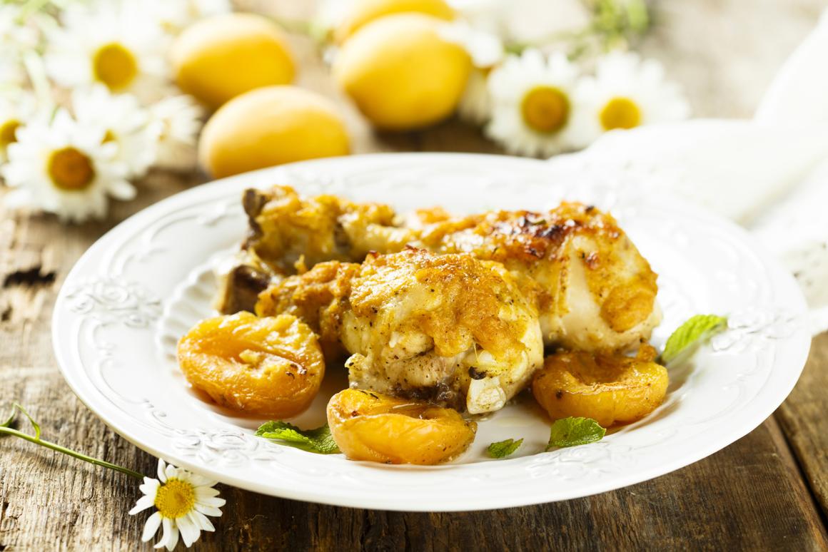 Poulet-mit-Aprikosen