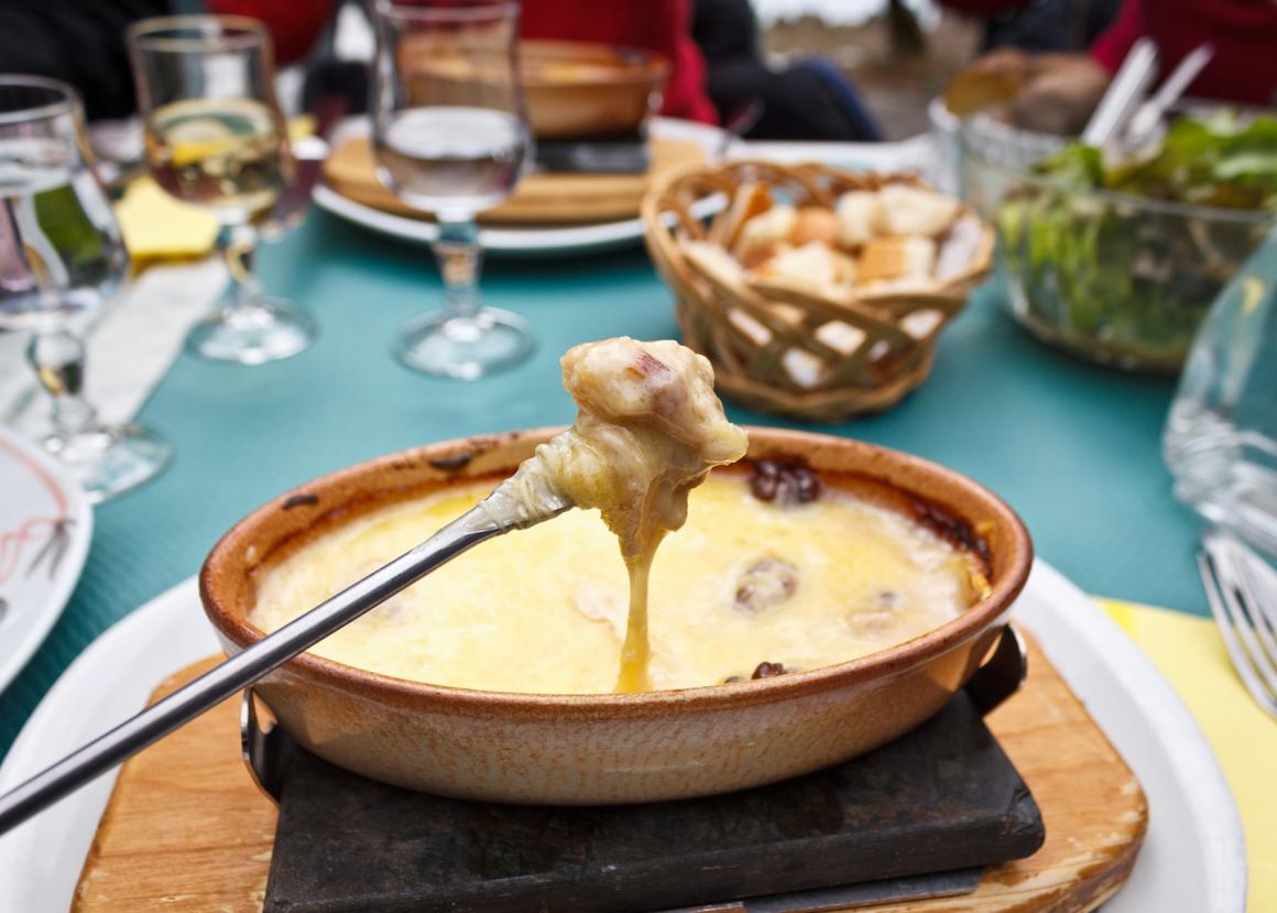 Kürbis-Käse-Fondue