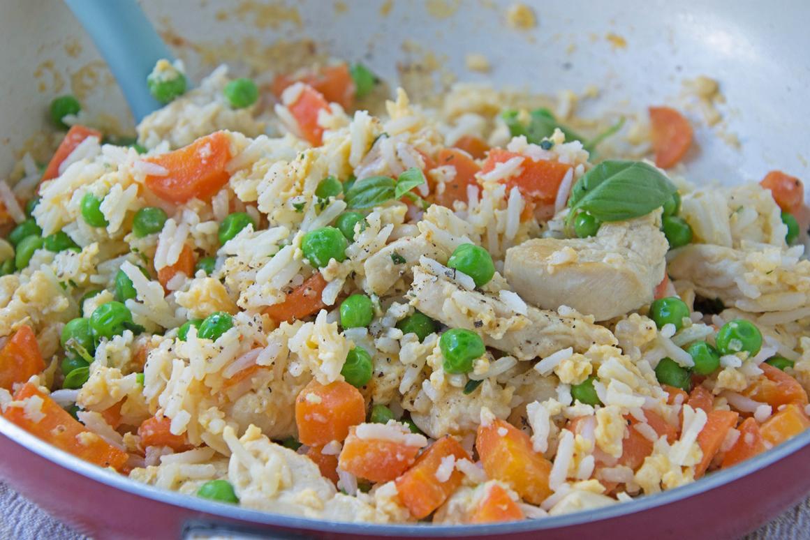 Reis mit Poulet