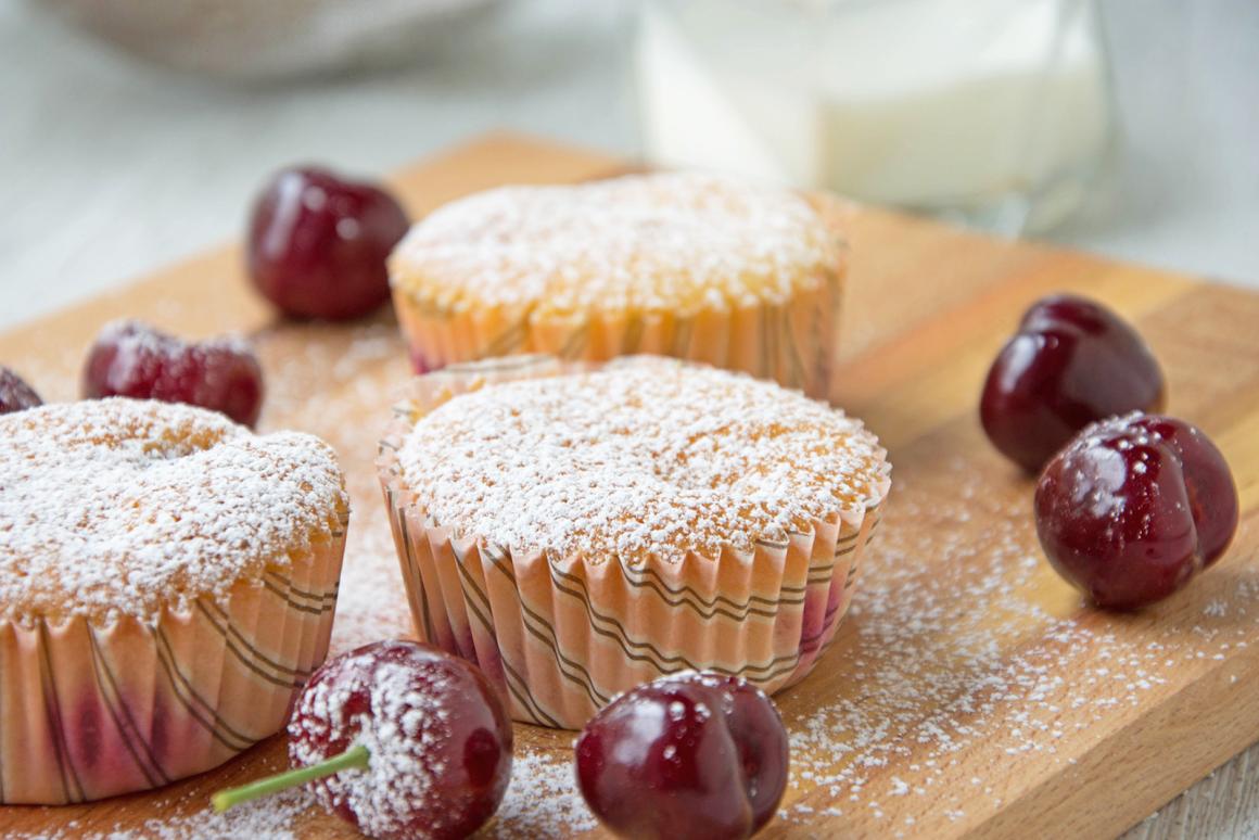Vegane Kirsch Muffins