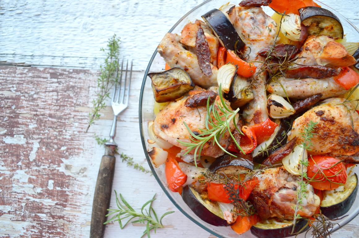 Poulet im Gemüse