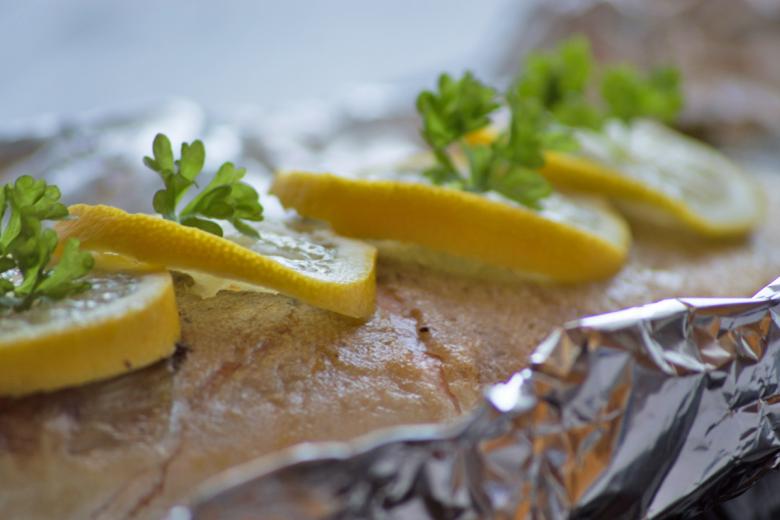 Gegrillter Saibling