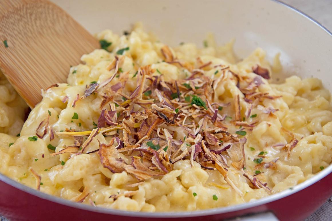 Schwäbische Käsespätzle