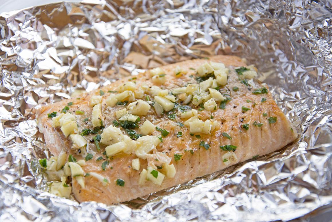 Lachs in Alufolie