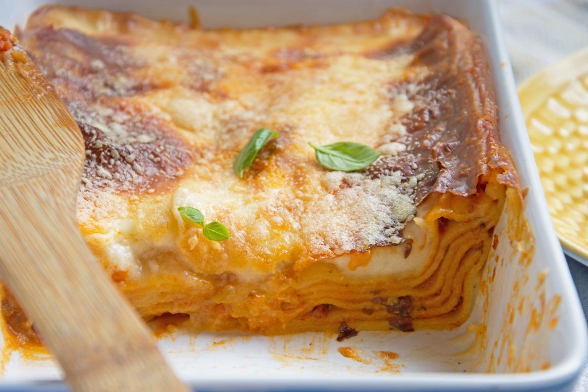Lasagne ohne Bechamel
