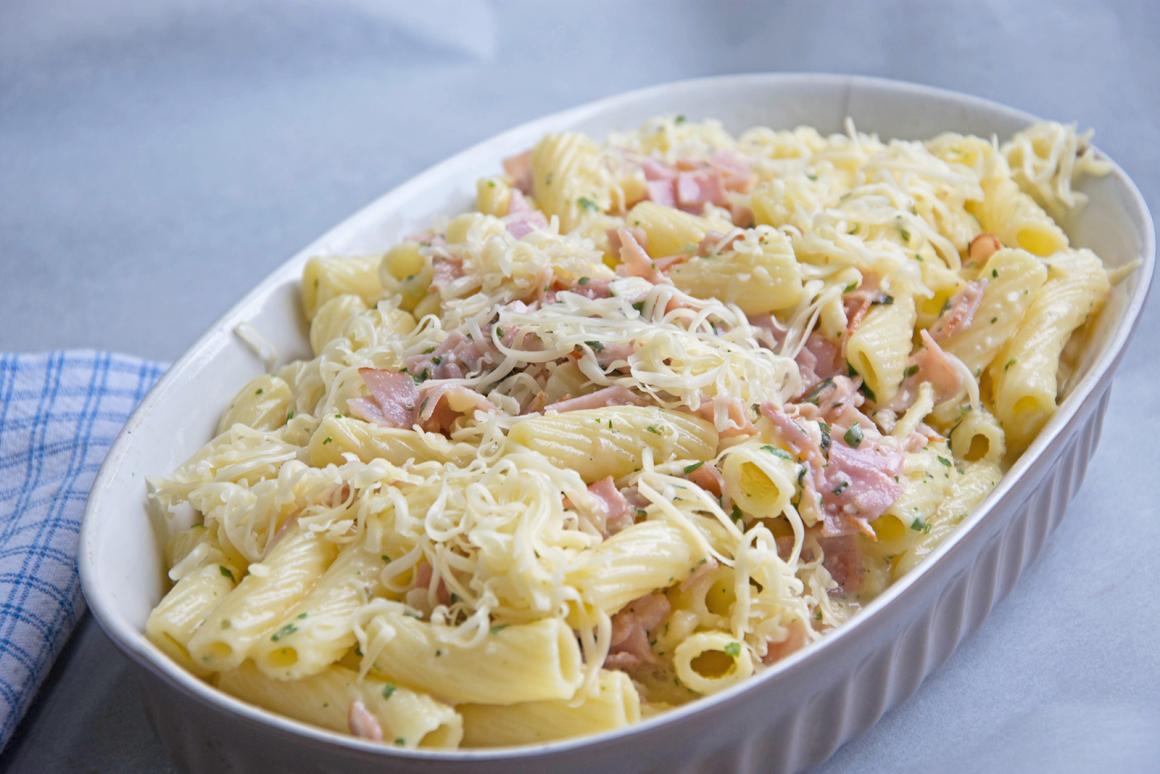 Makkaroni mit Schinken