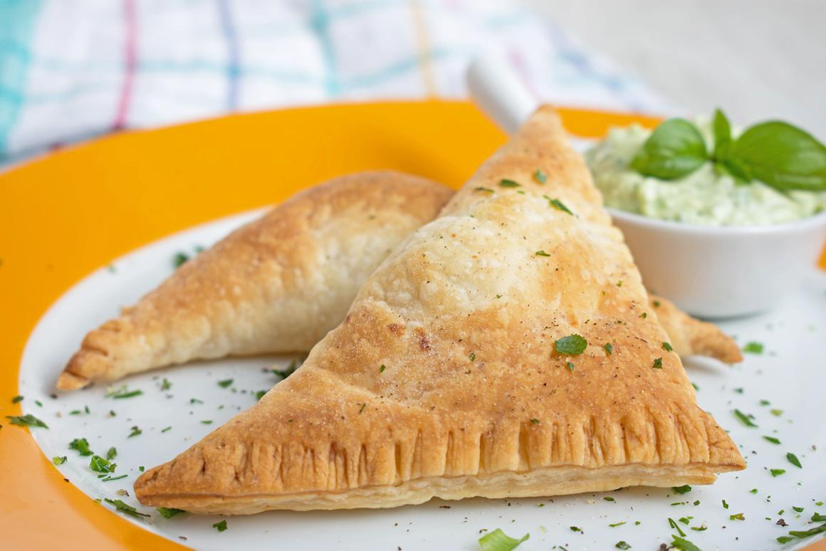 Blätterteig mit Frischkäse
