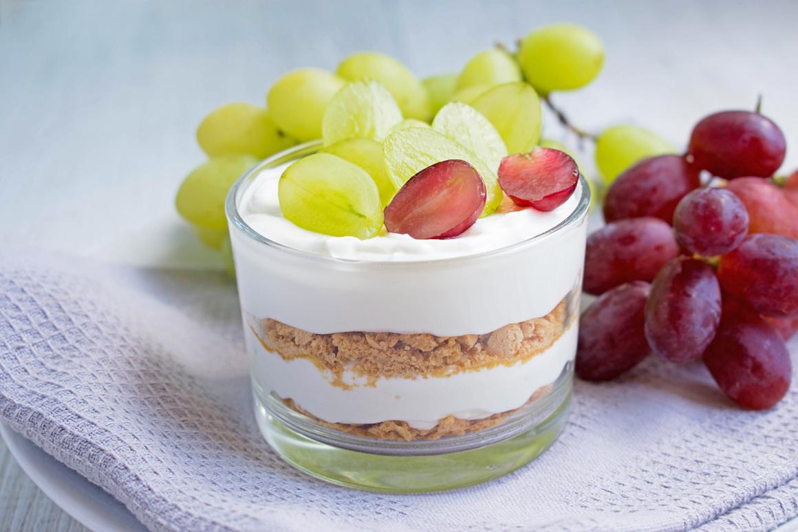 Trauben-Creme-Dessert - Rezept