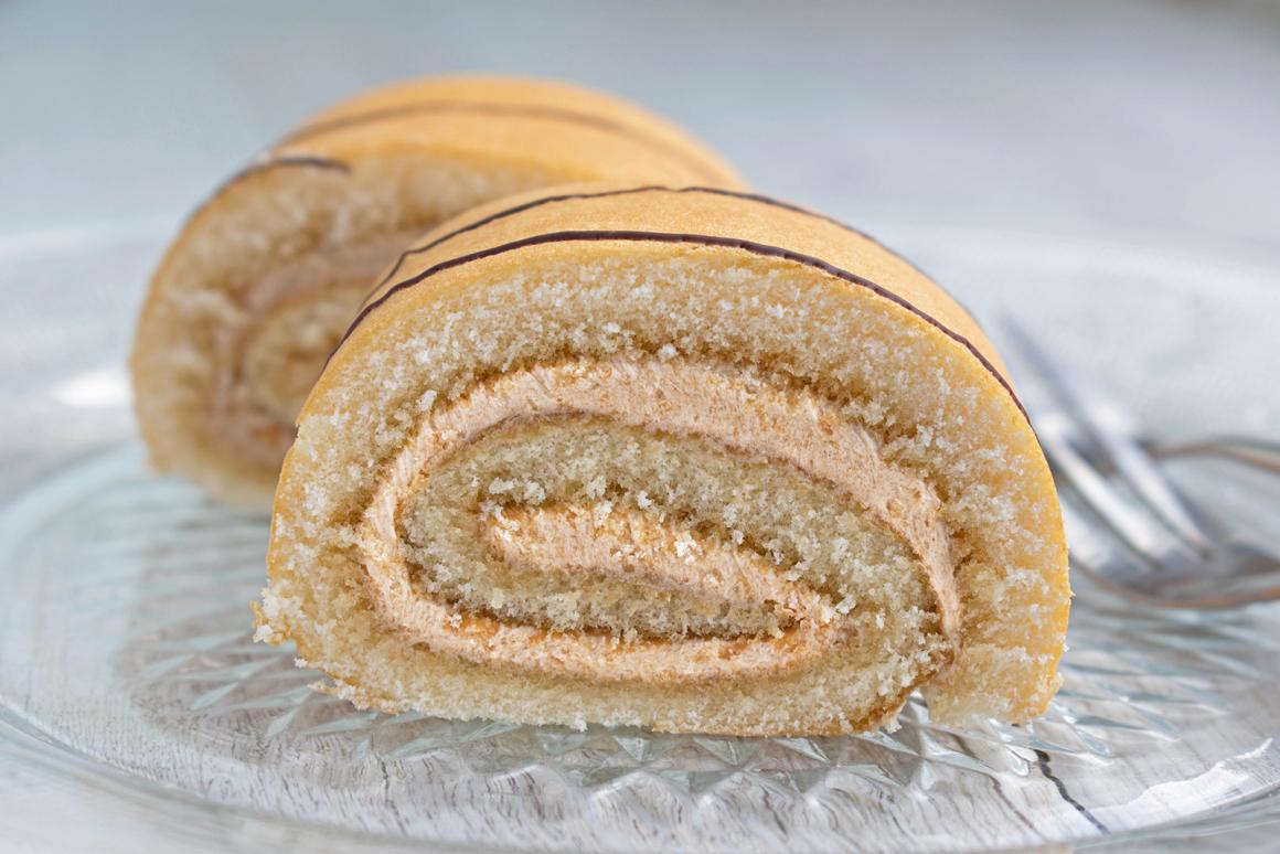 Kokos-Bananen-Roulade