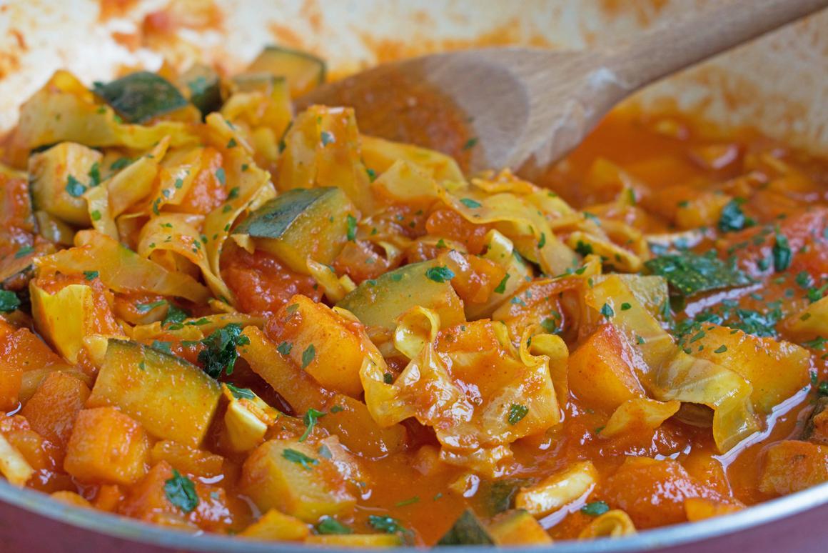 Ragout mit Gemüse