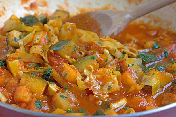 Ragout mit Gemüse