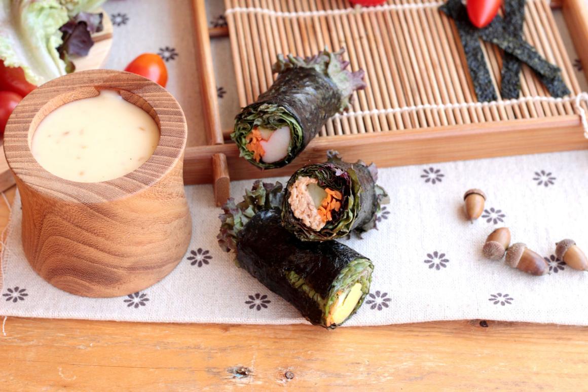 Veganes Rohkost Sushi