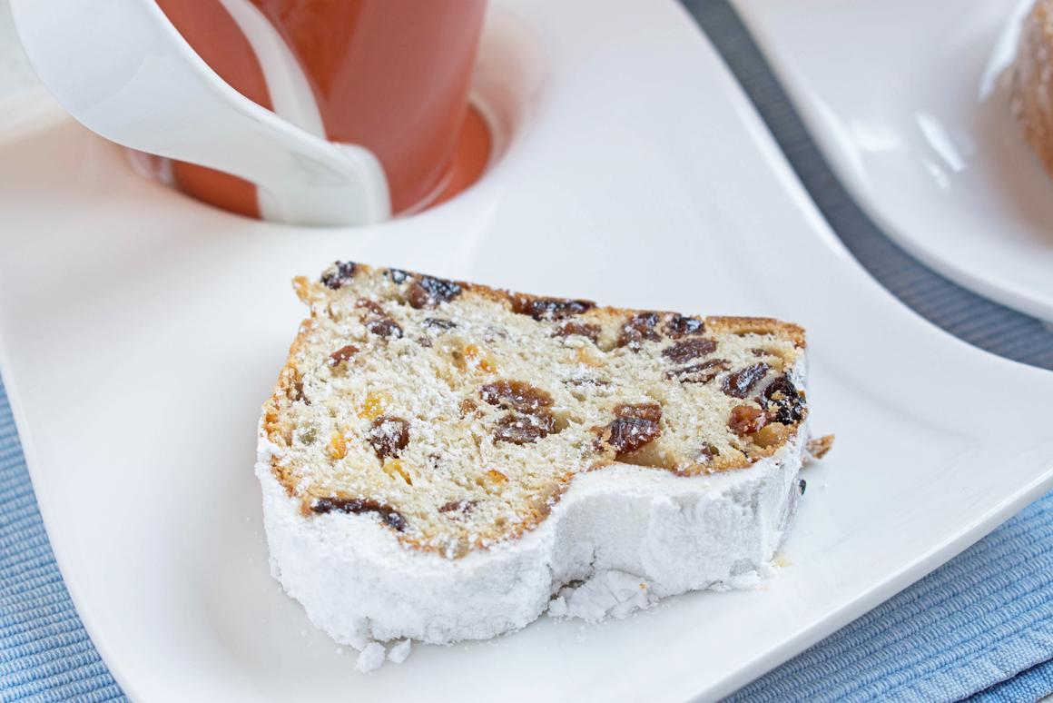 Quarkstollen ohne Hefe