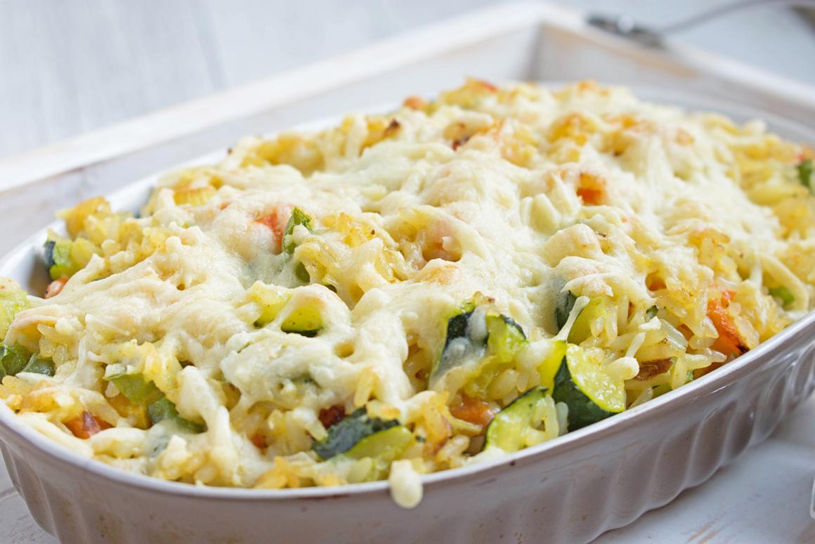 Reisauflauf mit Gemüse