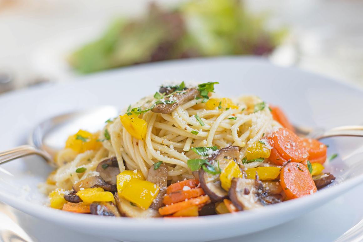 Spaghetti mit Gemüse