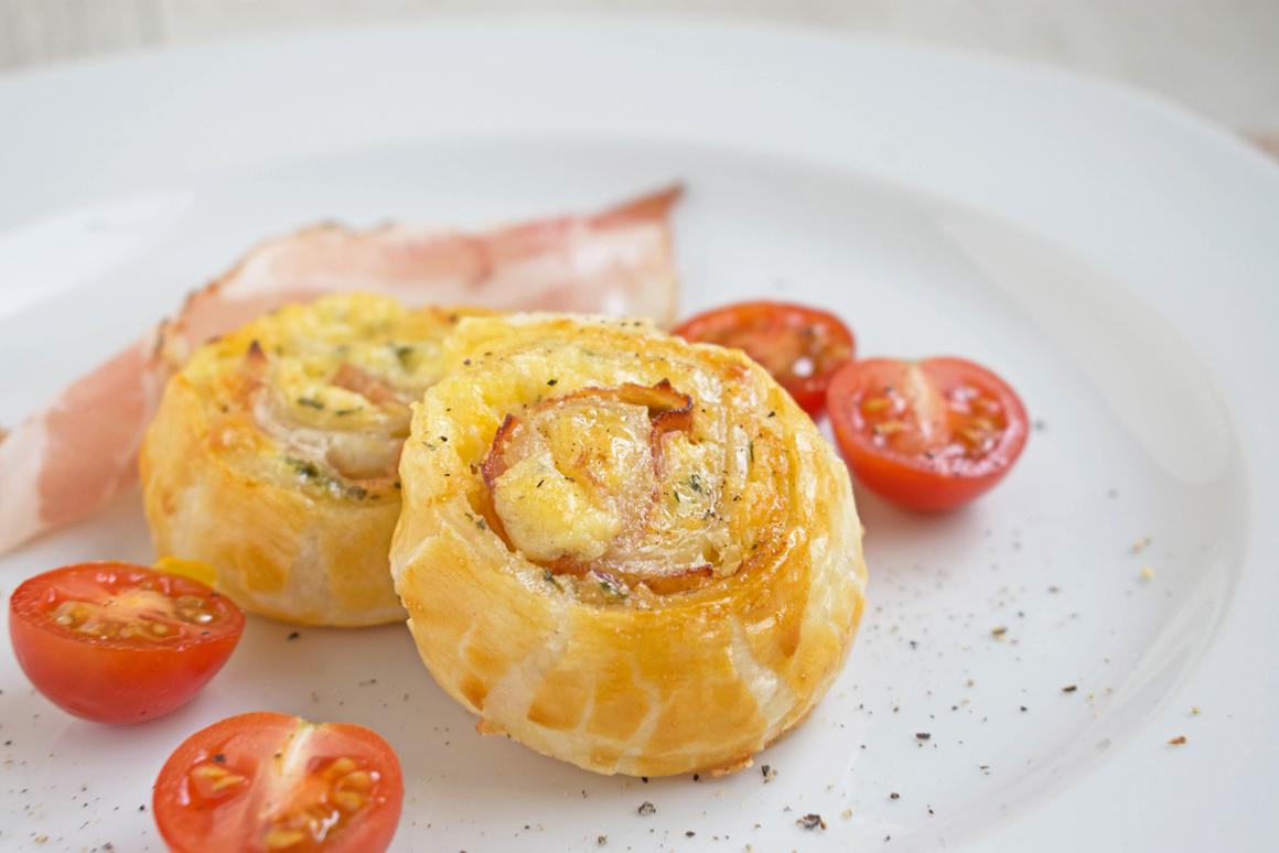 Blätterteig mit Speck