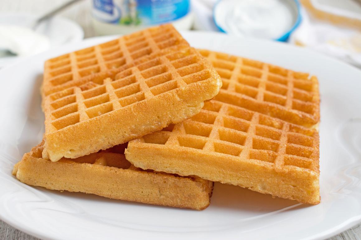 Waffeln mit Joghurt