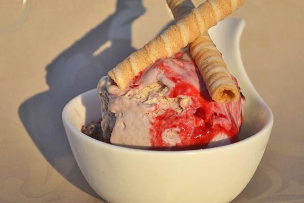 Waldbeerglace, vegan