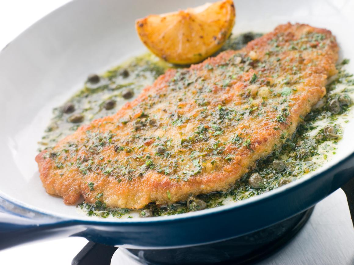 Kalbsschnitzel mit Kräuter-Kruste