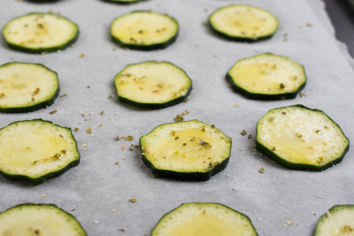 Zucchetti Chips aus dem Backofen