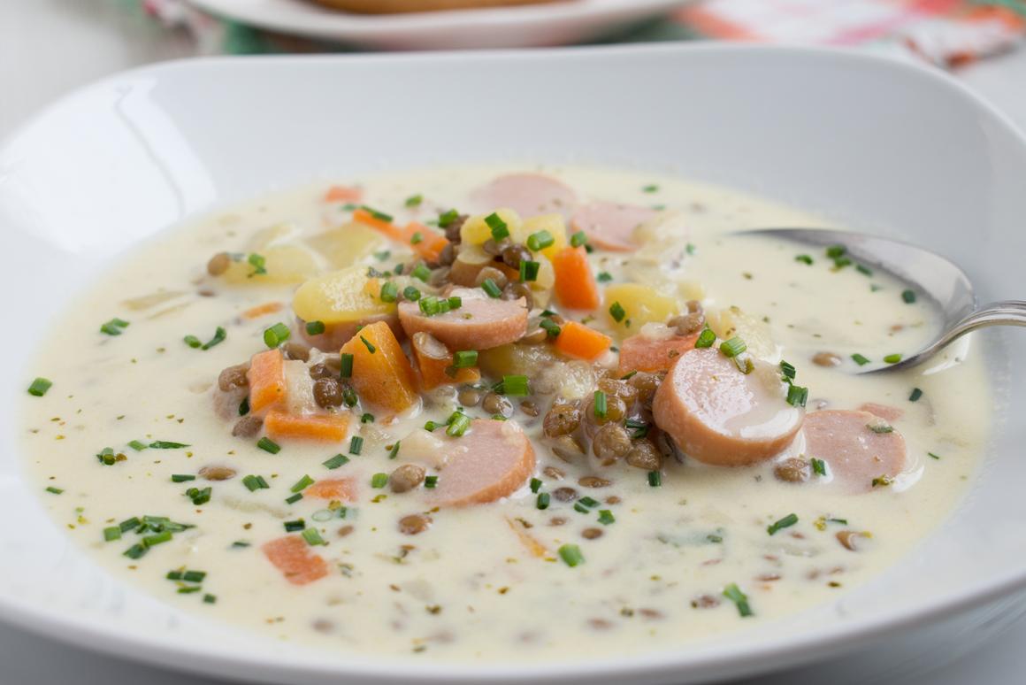 Linsen mit Wienerli