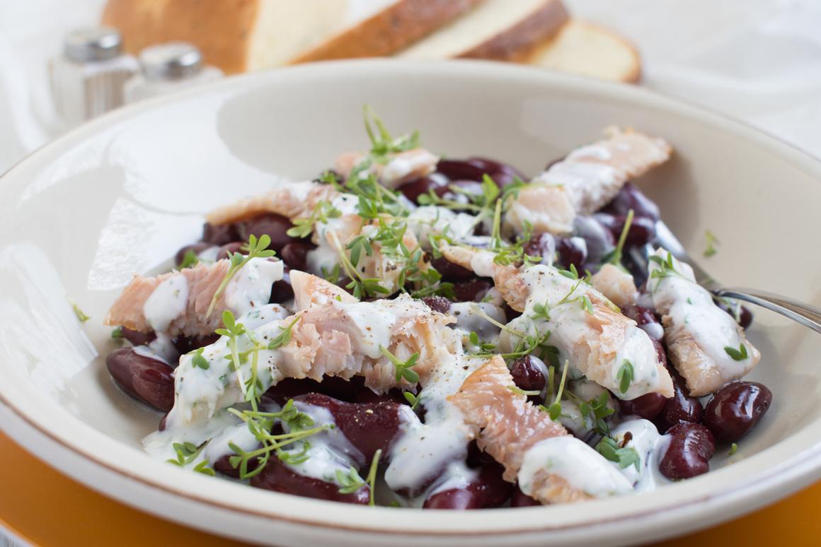 Bohnensalat-mit-Fisch