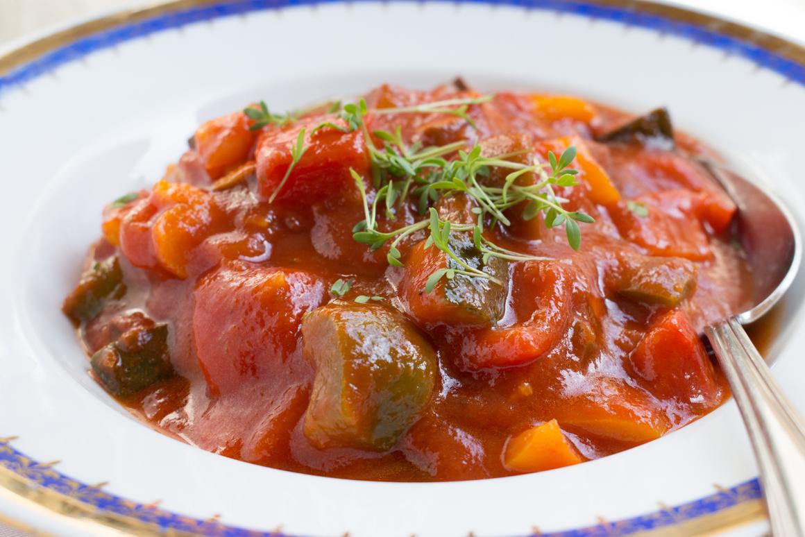Peperonata mit Tofu