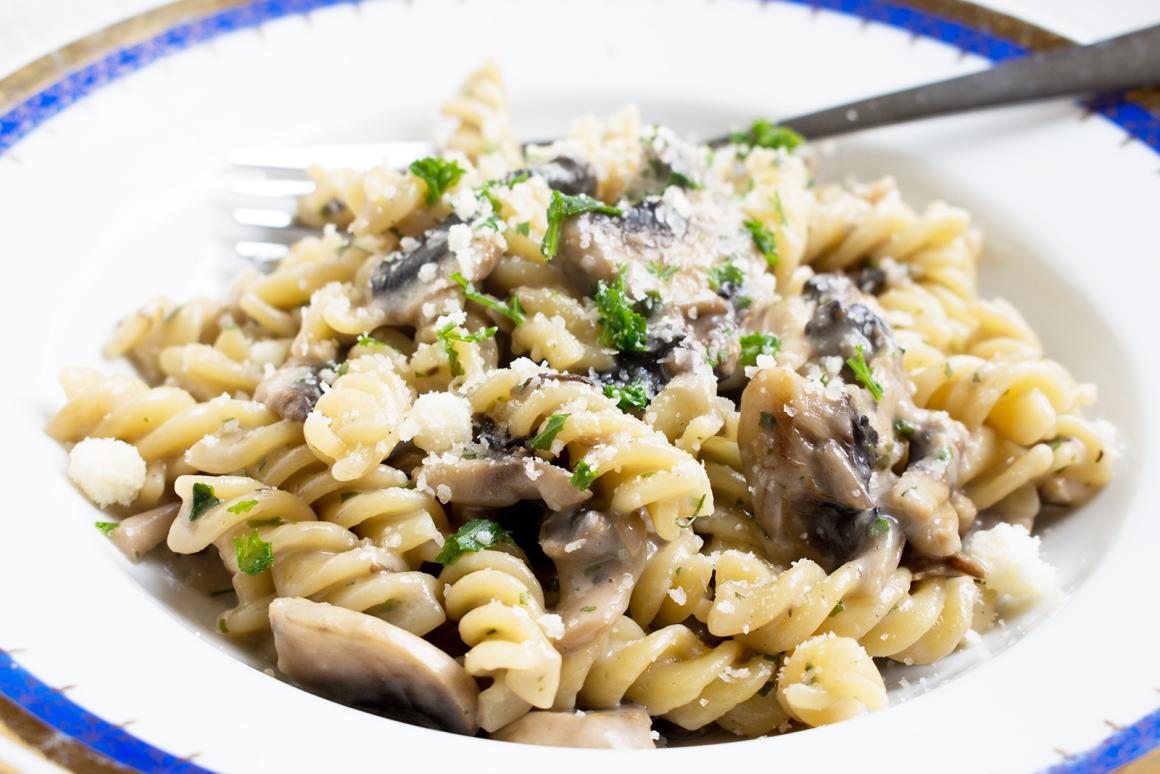 One Pot - Fusilli mit Pilzen