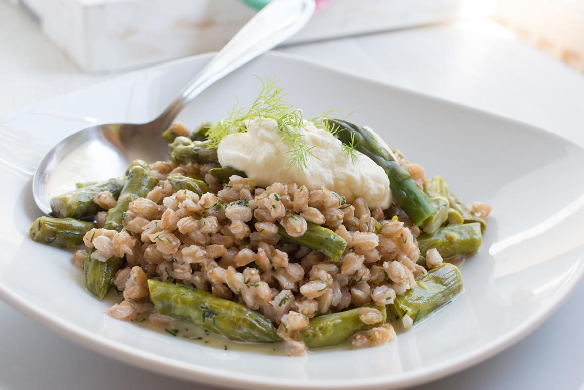 Spargel-Dinkel-Pfanne