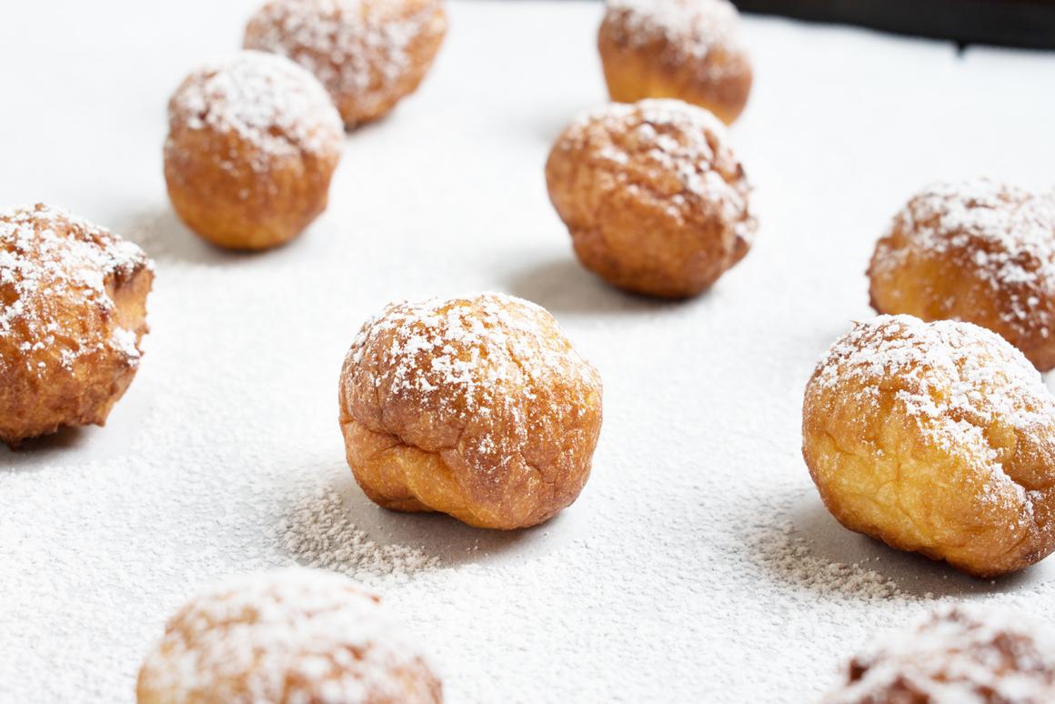 Quarkbällchen aus dem Backofen