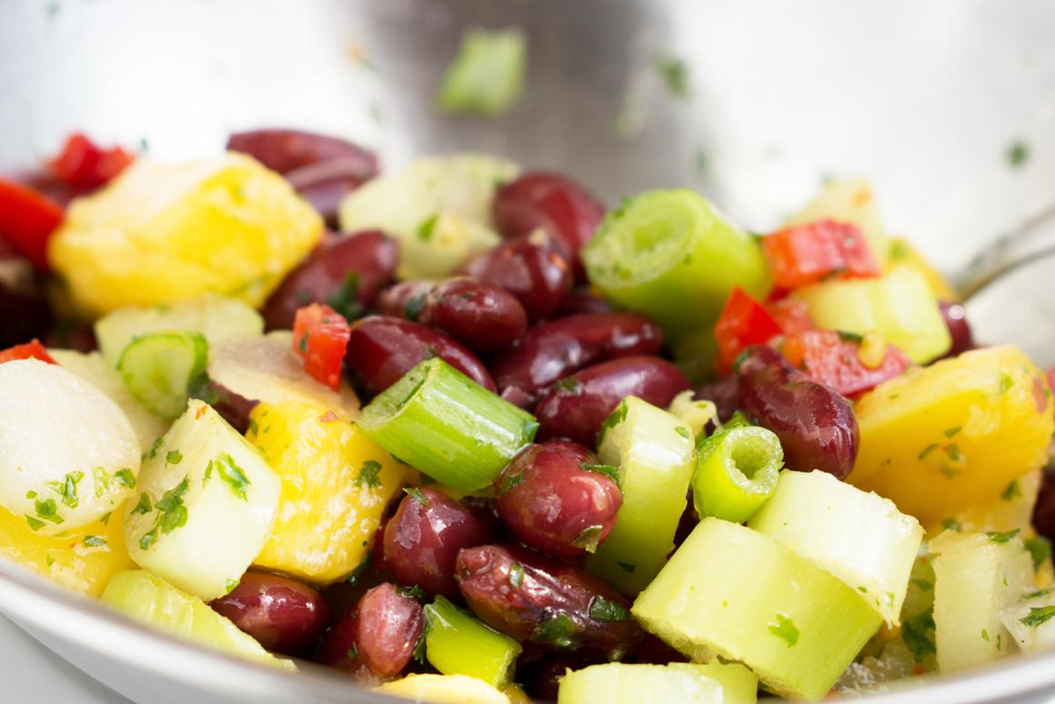 Mango-Bohnen-Salat