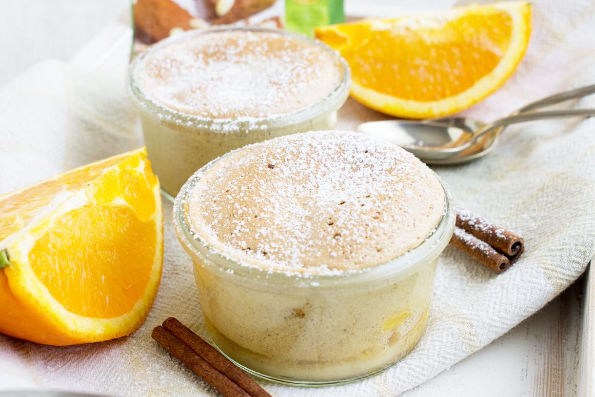 Orangen mit Lebkuchenschaum