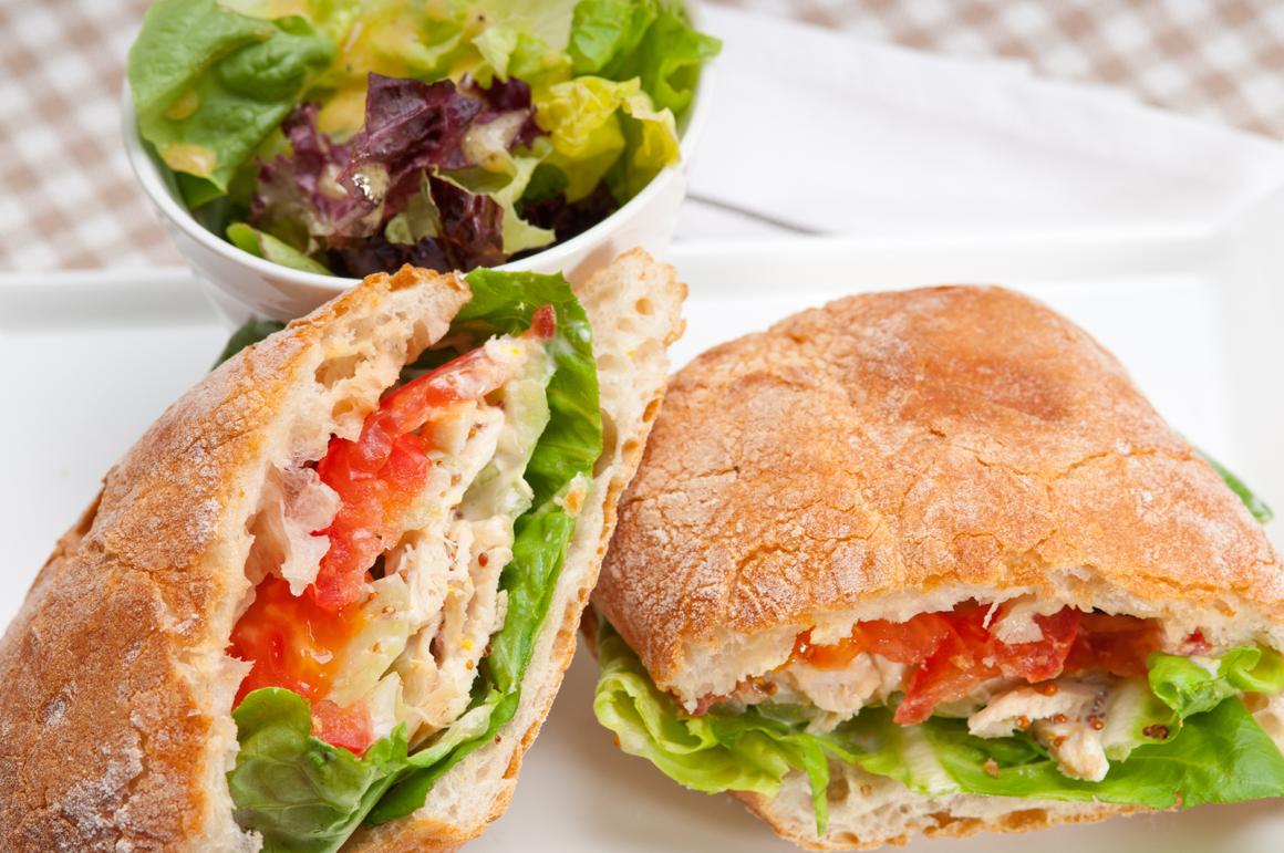 Panini mit Hähnchen