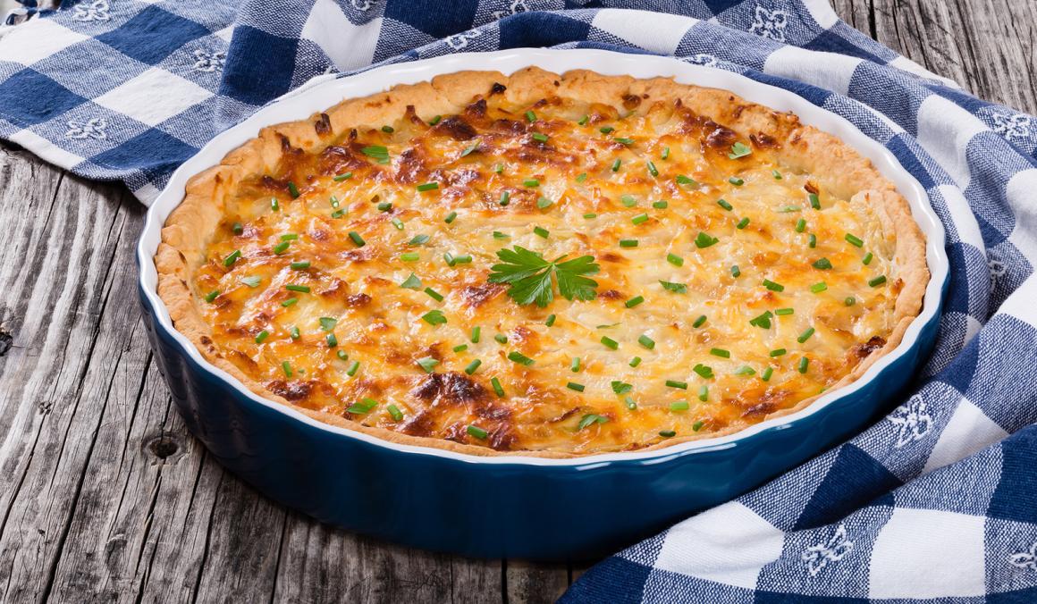 Rahmkuchen mit Schnittlauch