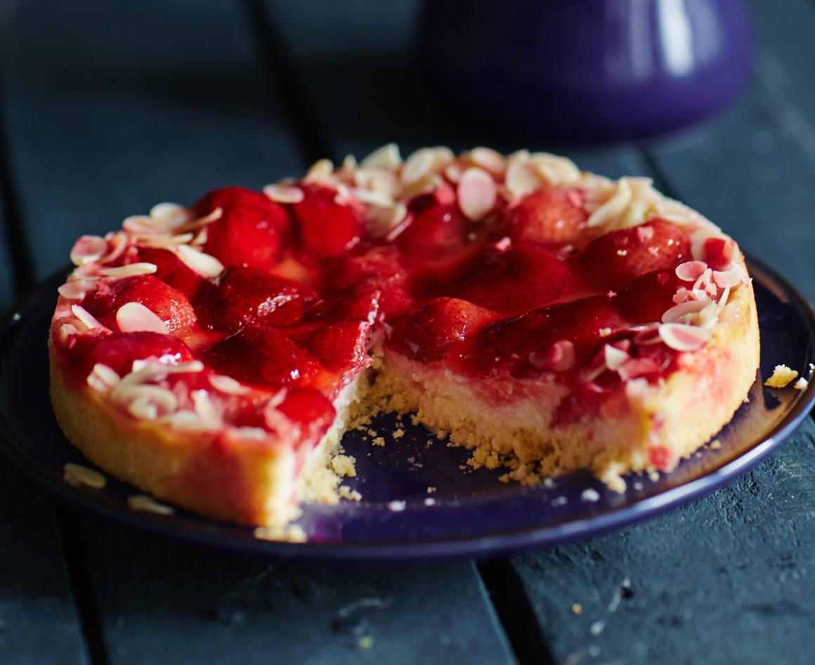 Erdbeer-Haferflocken-torte