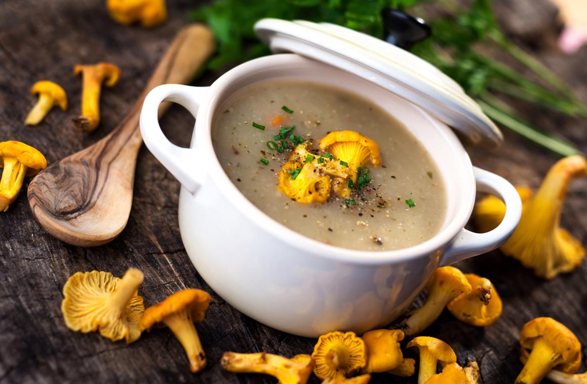Eierschwamm Suppe