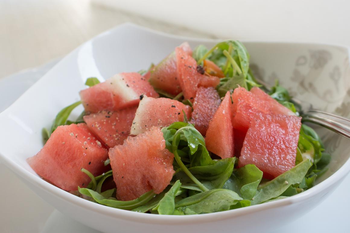 Sommersalat mit Melone
