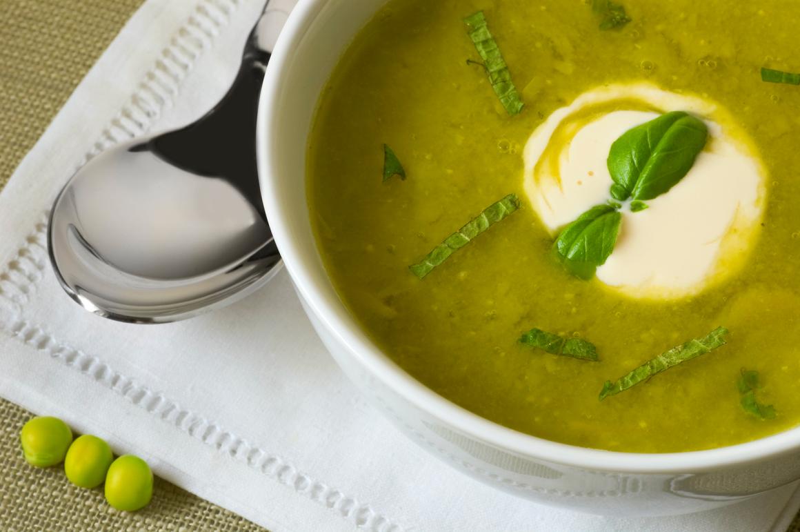 Erbsensuppe mit Reis